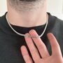 Gold Plated 4mm Miami Cuban Link 925 Sterling Silver Chain, thumbnail 10 of 12