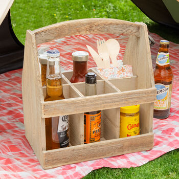 Personalised Picnic Caddy With Bottle Opener, 2 of 9