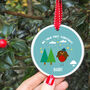 First Christmas Personalised Robin Decoration, thumbnail 1 of 2