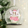 Personalised Wooden Fairy Glass Bauble, thumbnail 1 of 3
