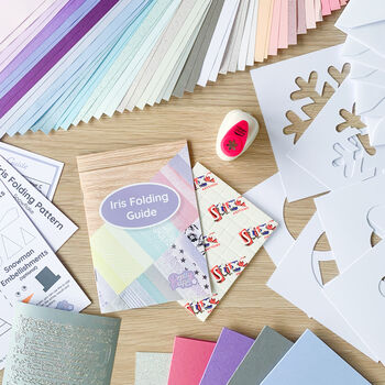 Let It Snow Card Making Kit | Iris Folding, 6 of 6