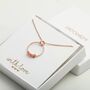 Gemstone Birthstone Circle Pendant Necklace, thumbnail 3 of 3