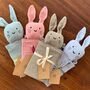 Personalised Organic Cotton Easter Bunny Baby Comforter, thumbnail 5 of 12