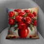 Vermilion Vitality Hand Made Poly Linen Cushions, thumbnail 7 of 8