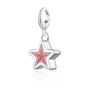 Geometric Pink Star Charm Necklace, thumbnail 6 of 9