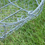 Three Green Wire Garden Trug Baskets, thumbnail 5 of 6