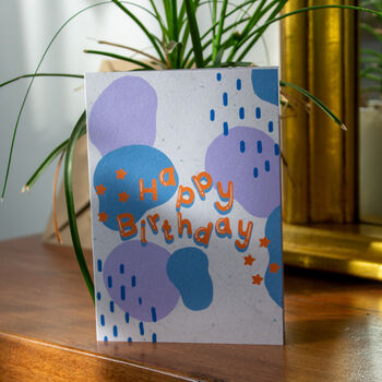 Abstract Happy Birthday Card, 2 of 5