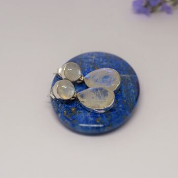 Moonstone Sterling Silver Drop Earrings, 7 of 7