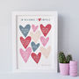 '10 Reasons Why I Love You' Personalised Print, thumbnail 1 of 4