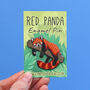 Red Panda Illustration Hard Enamel Pin Badge, thumbnail 1 of 3
