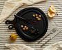 Alma Wood Round Serving Board Set Black, thumbnail 1 of 4