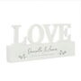 Personalised Botanical Wooden Love Ornament, thumbnail 3 of 3