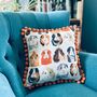 Guinea Pig Pom Pom Cushion Orange, thumbnail 4 of 5