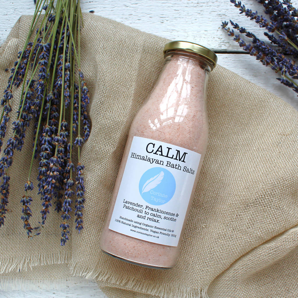 calm himalayan crystal bath salts by corinne taylor