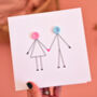 Couple Holding Hands Anniversary Card, thumbnail 3 of 4