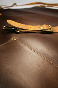 Personalised Leather Apron Cross Straps, 8 of 12