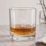60th Birthday Engraved Whisky Glass, thumbnail 4 of 10