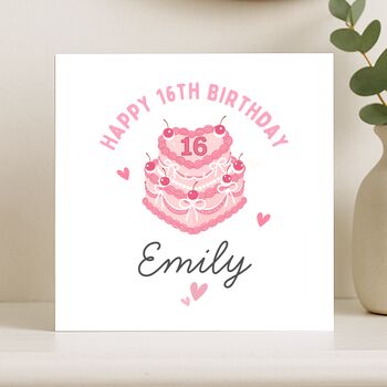 Personalised 16th Birthday Card For Daughter, Niece, 7 of 8