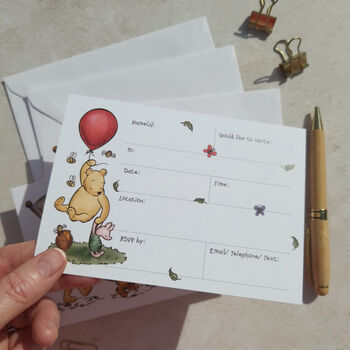 Winnie Ready To Write Banner Invitations And Envelopes, 7 of 11