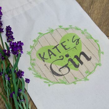 Personalised Gin Cotton Bottle Bag, 3 of 4