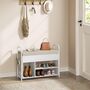 Shoe Storage Bench With Inner Compartment And Handles, thumbnail 1 of 10