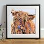 Scarlett Highland Cow Print By Lauren S Cows Notonthehighstreet Com