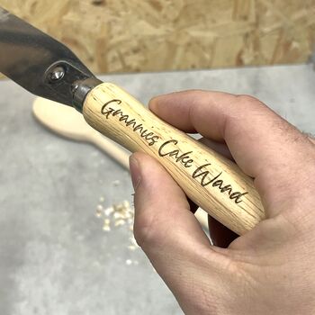 Personalised Wooden Handled Cake Knife, 2 of 5