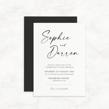 Luxury Wedding Invitation Elegant With Envelope The Isla Collection, 3 of 11