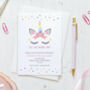 It's My Unicorn Party Personalised Invitations, thumbnail 1 of 1