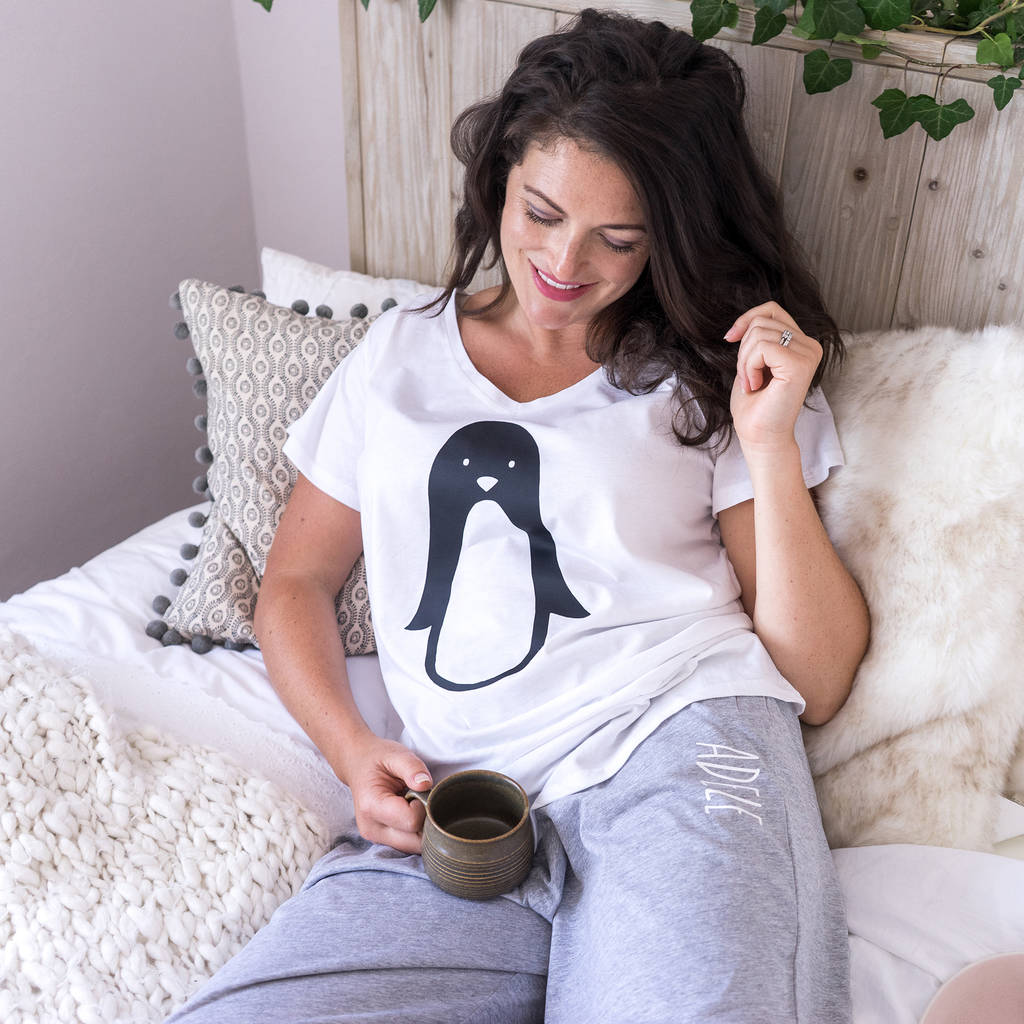 Personalised Women's Penguin Pyjamas, 1 of 6
