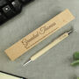 Thank You Gifts Personalised Wooden Pen And Box Set, thumbnail 7 of 8