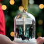 Personalised Family Silhouette Glass Dome Bauble, thumbnail 2 of 6