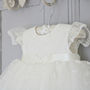 Ava Personalised Lace Christening Gown, thumbnail 3 of 12