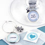Ten Personalised Guest Wine Charms, thumbnail 1 of 7