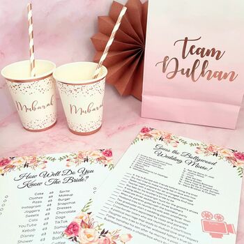 Team Dulhan Treat Bags 10pk Pink And Rose Gold, 2 of 2