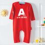 Personalised Alphabet Babygrow, thumbnail 1 of 10