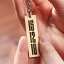 Personalised Solid Brass Date Keyring, thumbnail 1 of 5