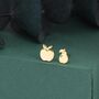 Mismatched Sterling Silver Apple And Pear Stud Earrings, thumbnail 5 of 12