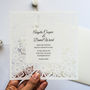 Floral Lace Wedding Invitation, thumbnail 1 of 4