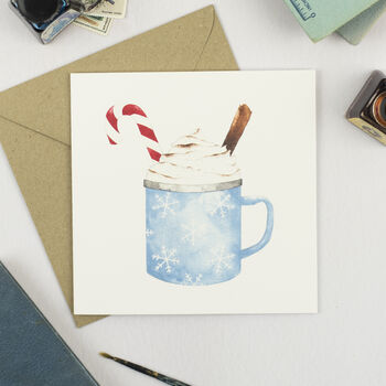 Hot Chocolate Mug Christmas Card, 2 of 3