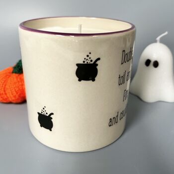 Double, Double, Toil And Trouble Halloween Candle, 3 of 3