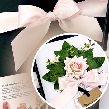 Personalised 3D Scented 50th Birthday Card For Her Blush Rose, 10 of 12