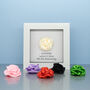 Personalised 12th Silk Anniversary Silk Rose Frame Gift, thumbnail 1 of 6