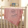 New Born Baby Girl Personalised Blanket, thumbnail 1 of 12