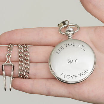 Personalised Wedding Day Pocket Watch, 4 of 6