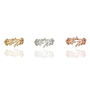 Adjustable Leaf Ring Rose Or Gold Plated 925 Silver, thumbnail 10 of 12