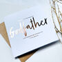 Godfather Christening Thank You Card | Be My Godfather, thumbnail 2 of 4
