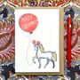 Unicorn Christmas Card Reindog Design, thumbnail 1 of 2