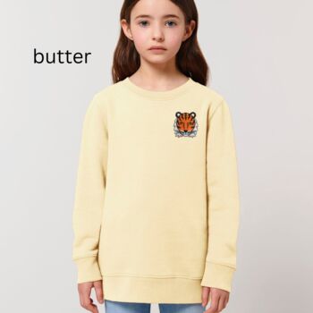 Childrens Organic Cotton Tiger Sweatshirt, 6 of 11