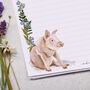 A4 Letter Writing Paper With Pigs And Floral Edge, thumbnail 2 of 4